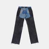 11 POCKET RE-WORK JEANS- MIXED