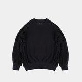 MILESTONE QUATER ZIP PULLOVER -BLACK