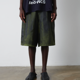 Pin Tuck Shorts- Green