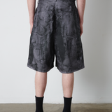 Pin Tuck Shorts - Grey