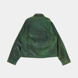 PIN TUCK WORK JACKET - ORE GREEN