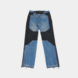 11 POCKET RE-WORK JEANS- MIXED