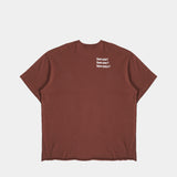 SOM-PAY OVERSIZED T-SHIRT - BROWN